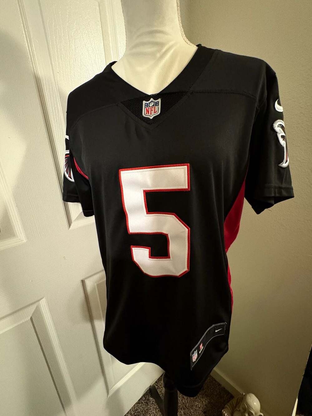 Nike womens Atlanta Falcons London Jersey #5 Black